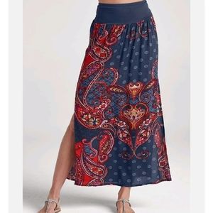Lascana for Venus Women's Medium Batik Printed Maxi Skirt NEW without tags